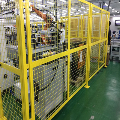 堆垛机器人防护栏 垛码机器人防护网 简便安装 耐用坚固