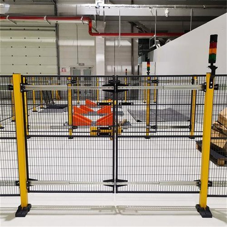 机器人安全防护栏-工厂铁丝隔断防护网 设备防护围网 浩晨定制 - 爱企